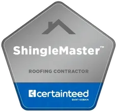 CertainTeed ShingleMaster roofing contractor badge
